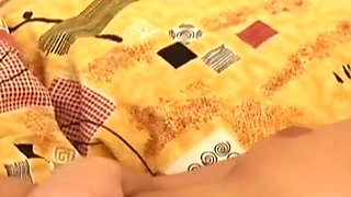 Beautiful blonde plays with vibrator and makes pussy wet