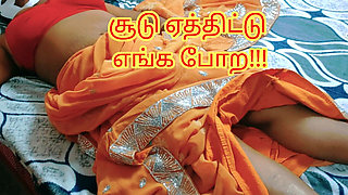 Horny Step Stepsister Gave Nice Foot Job and Step Stepbrother Fucked Her Hard Full Tamil Audio with Loud Moaning