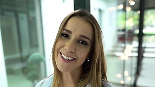 POV - Hot blonde anal mistress slut Alexis Crystal fucks