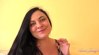 Christina's Mature Allure in a Solo Intimate Moment