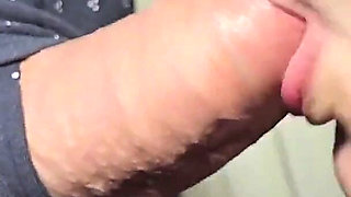 Blowjob in the Absence of His Wife! Close up