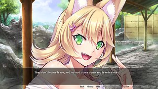 Super steamy anime special with tails and melons in the hot spring