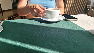 I Flash My Tits in a Cafe