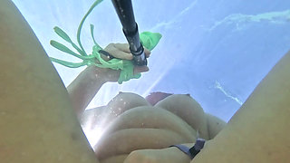 Girl Swimming Naked Underwater No Panties