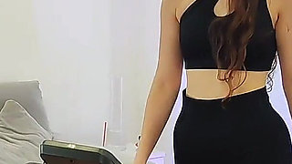 Full Body Walking on My New Treadmill Gym Outfit Fitness Sfw