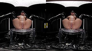 Young beauty explores intense vr uniform passion
