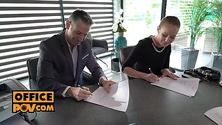 Romy Indy finally get to fuck her boss after masturbating all day by It sPOV: Porn