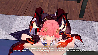 Wuthering Waves - Changli's Midnight Sex Session with Rover - 3D Hentai Sex Animation