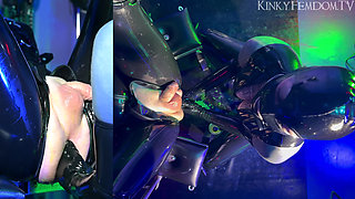 Heavy Rubber Double Fisting Birds Eye 4K Ft Mistress Lunatika