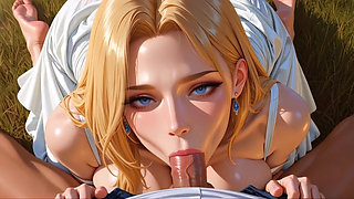 Big Tits AI Blonde Babe