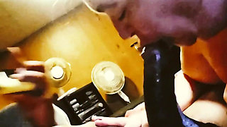A college Teacher Sucking My Dick & Swallowing the Whole Load