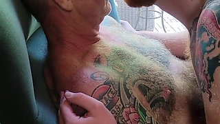Sucking on Stepdad's Big Cock