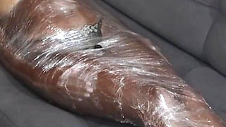 Luana Wrapped in Plastic Film. Tickling, Bastinado and Imposed Orgasms!