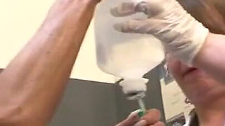 Rough BDSM session for an old man