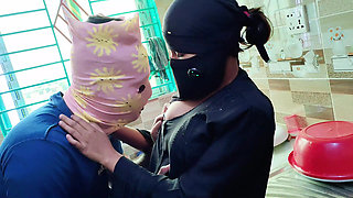 Hungry stepson eat his sexy stepmom Juicy Pussy in the kitchen Desi xxx