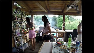 No Panties Tight Pussy Hot Sexy Girls Having A Bbq Party At Neighbors House To Celebrate Easter - Leon Lambert