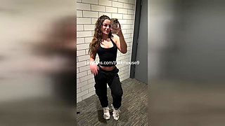 18-Year-Old Student Leaks Pussy During Online Yoga Class Oops!