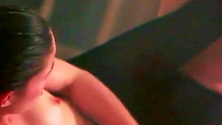 Horny stepsister teen with foot fetish filmed having sexy lesbian sex