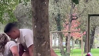 Stepmother Gets Caught Having Sex Outdoors