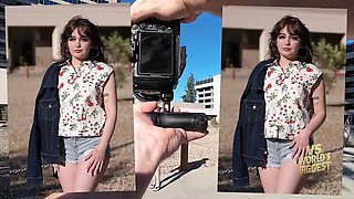 Tiny White Babe with Huge Ass Takes Massive Cock - Rough Fuck & Big Cumshots - Nala Nova vs Giant Dick