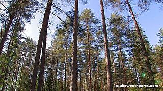 Bridget and Her Boyfriend in the Forest