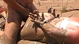 Julie’s Epic Mud Slut Saga - 5:29 Dress-to-lingerie Hogtied Ass Annihilation & Cum