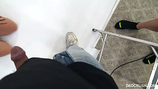 Stepdad's Deception: Cassidy Klein Discovers His Bondage Toys and Rides Him Until He Cums on Her Stomach
