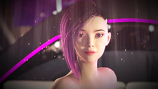 Neon Dreams VR - Hot sexy girl with big tits moans hard during rough fuck in cyberpunk world