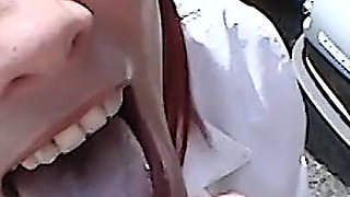 Redhead Teen Likes to Suck It in the Area