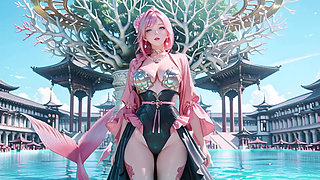 Pink Mermaid Queen! Private Gaze in the Underwater Palace, from Deep Sea Dreams to Beach Climax.