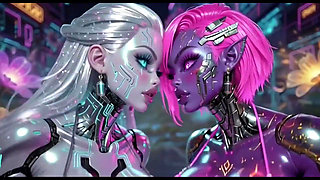 Beautiful Aliens Kiss on Nice Music, Ai Animation