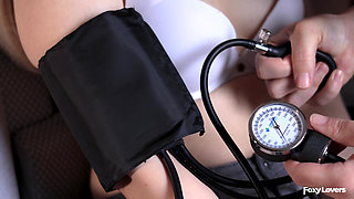 Doctor Checks My Bp, Pulse & Breath - Intimate Medical Exam (stethoscope Close-ups)