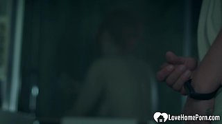 Spying on my stepmom before shagging her