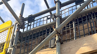 Builders Let Themselves in and Peep Through the Window While Beautiful Wife Is on Macbook