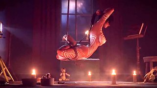 Lara Croft Bondage Fucked Hard by Monster - Hentai 3D Animation Sex