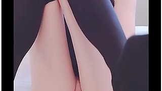 Hair And Skirt Super Mini Bun Blue Chinese Dress Girl Delicious Pussy Internal Ejaculation Sperm On Peach Butt Sliding