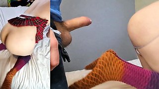 Slutty brunette nurse hardcore pov sex in hospital