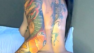 Blonde tight pussy babe solo toy fun in glamour masturbation