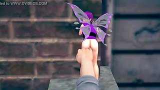 Hot tiny fairy gets fingered hard - petite pussy play