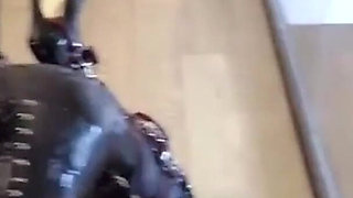 Mz12 - Latex-bound Puppy Vibrates to Reach Orgasm