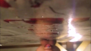 Golden Shower at Glory Hole Then Blowjob Cum Play