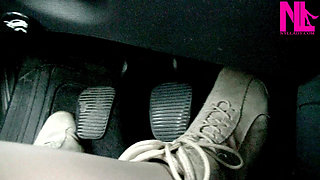 Driving and Pedal Pumping in Suede Soft Flat Boots