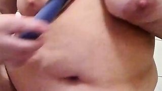 Big boobs milf masturbates with her dildo