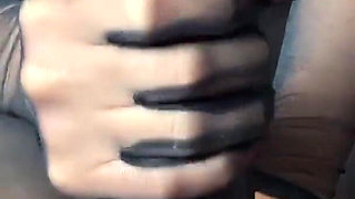 Full Nylon Bodysuit Handjob