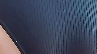 POV My Ass with Black Panties Causes Multiple Shots of Milk Before I Leave for Work