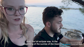 Sunset Date & Eclipse ended in Hotel Room Fucking - Real Amateur Couple