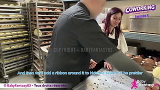 Redhead Teen Blowjob at Chocolatier