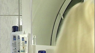 Throat Bulging Deepthroat Blonde Stuffs Dildo in Gaping Ass