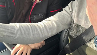 I Suck While Driving My Boyfriend While Passing Trucks Ahah