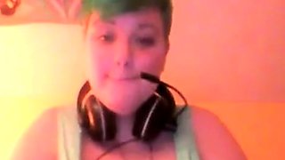 Busty BBW Amateur Babe on Webcam